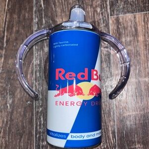 Red Bull Energy Drink Can with Handles